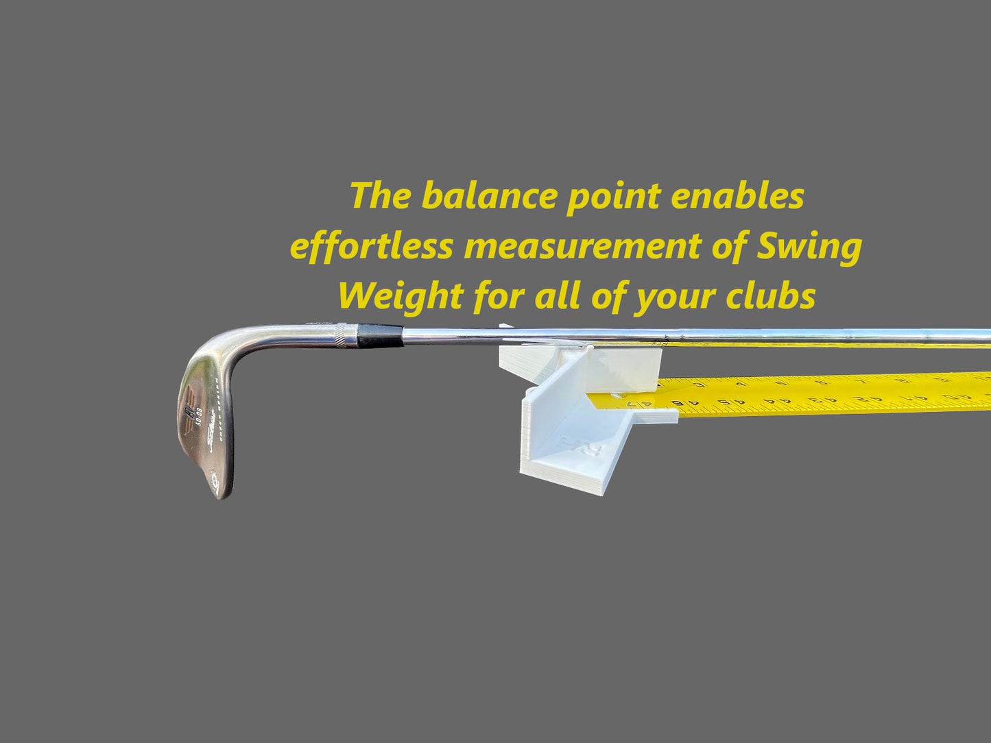 Golf Club Ruler - Fitting Tool Club Length, Swing Weight - EMPIRE RULER INCLUDED