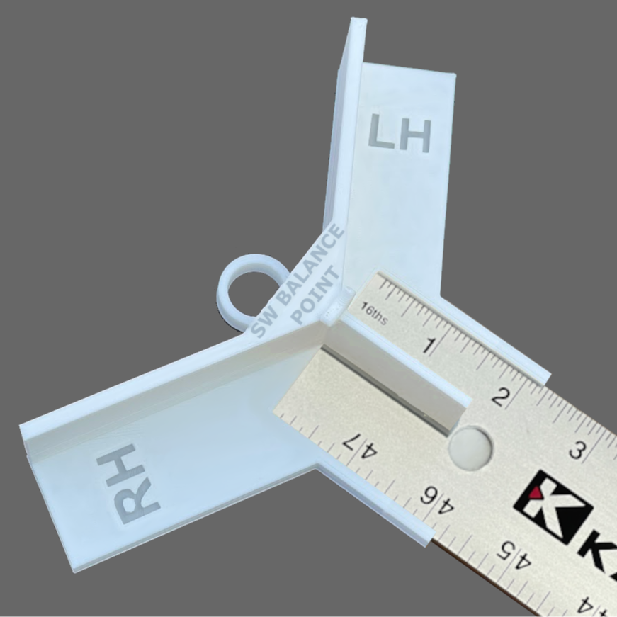 Golf Tee Ruler Golf Club Ruler - Fitting Tool - Length Measure - Swing Weight - Works ...