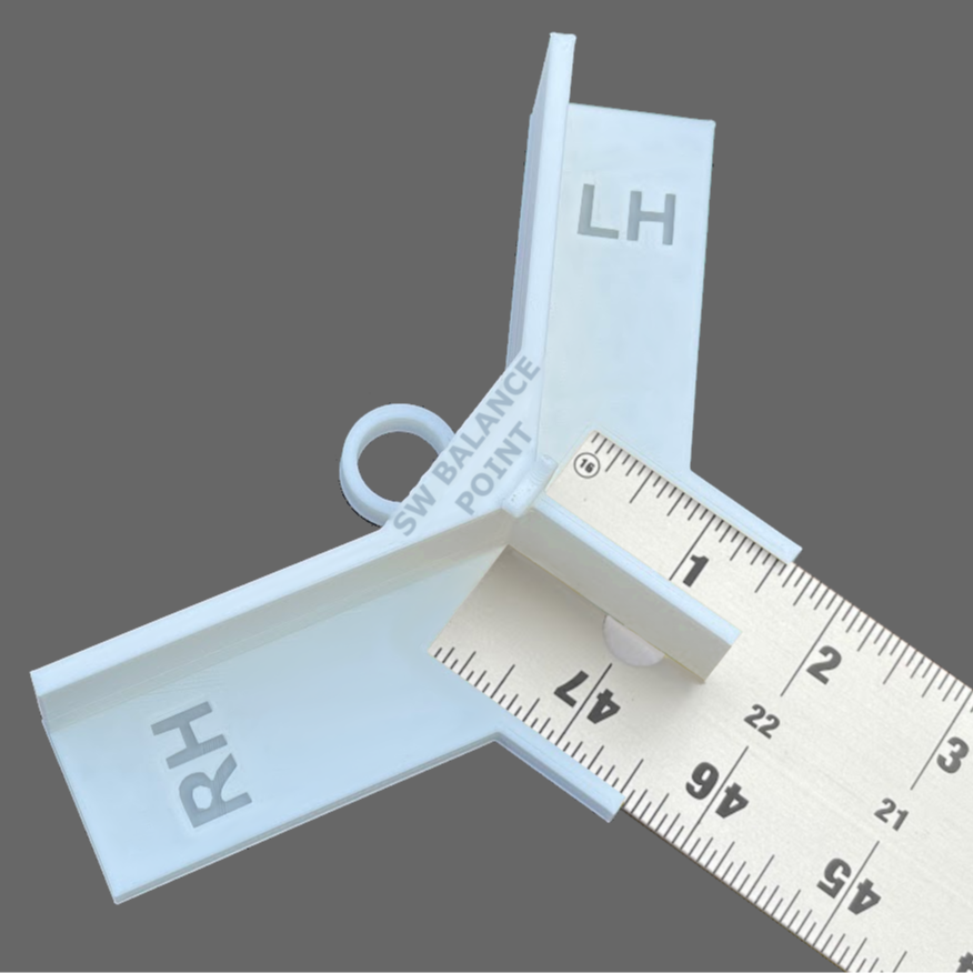 Golf Club Ruler - Fitting Tool Club Length, Swing Weight - EMPIRE RULER INCLUDED